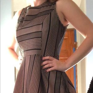 Black and pink Monteau dress